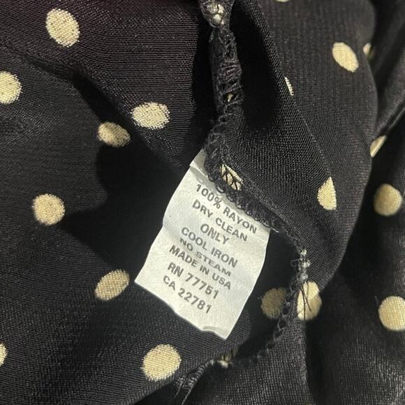 NWT Vintage 90’s Betsy Johnson Wide Leg Polka Dot Overalls Size Medium - Picture 7 of 7